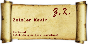 Zeisler Kevin névjegykártya